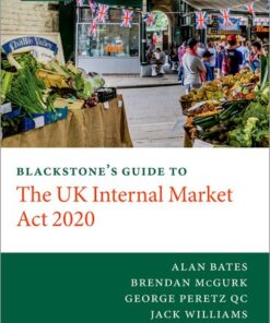 Cover for Blackstone's Guide to the UK Internal Market Act 2020 book