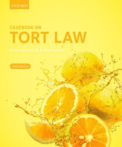 Cover for Casebook on Tort Law book