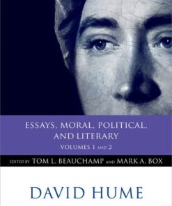 Cover for David Hume: Essays, Moral, Political, and Literary book