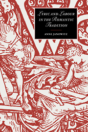 Cover for Lyric and Labour in the Romantic Tradition book