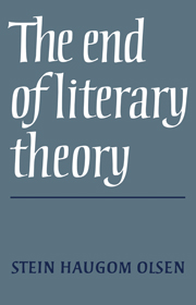 Cover for The End of Literary Theory book