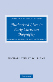 Cover for Authorised Lives in Early Christian Biography book