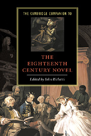 Cover for The Cambridge Companion to the Eighteenth-Century Novel book