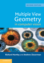 Cover for Multiple View Geometry in Computer Vision book