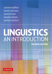 Cover for Linguistics book