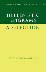 Cover for Hellenistic Epigrams book