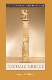 Cover for The Cambridge Companion to Archaic Greece book