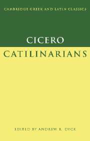 Cover for Cicero: Catilinarians book