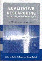Cover for Qualitative Researching with Text, Image and Sound book