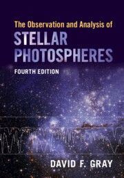 Cover for The Observation and Analysis of Stellar Photospheres book