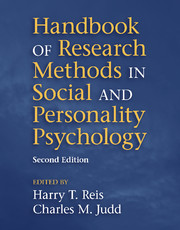 Cover for Handbook of Research Methods in Social and Personality Psychology book