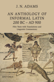 Cover for An Anthology of Informal Latin, 200 BC–AD 900 book