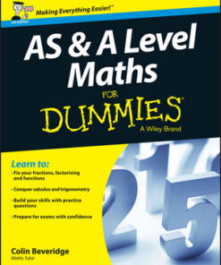 Cover for AS and A Level Maths For Dummies book