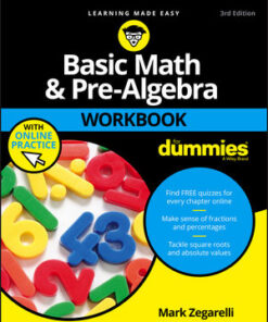Cover for Basic Math and Pre-Algebra Workbook For Dummies, with Online Practice, 3rd Edition book