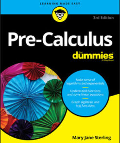 Cover for Pre-Calculus For Dummies, 3rd Edition book