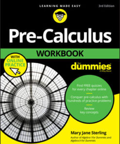 Cover for Pre-Calculus Workbook For Dummies, 3rd Edition book