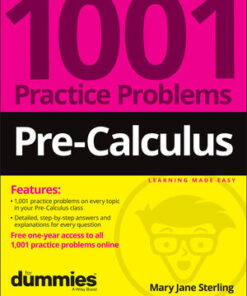 Cover for Pre-Calculus: 1001 Practice Problems For Dummies (+ Free Online Practice) book