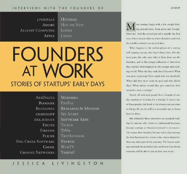 Cover for Founders at Work book