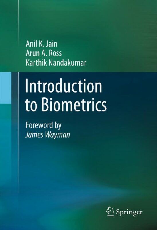 Cover for Introduction to Biometrics book