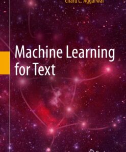 Cover for Machine Learning for Text book