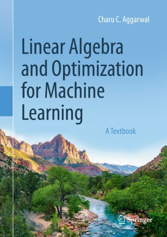 Cover for Linear Algebra and Optimization for Machine Learning book