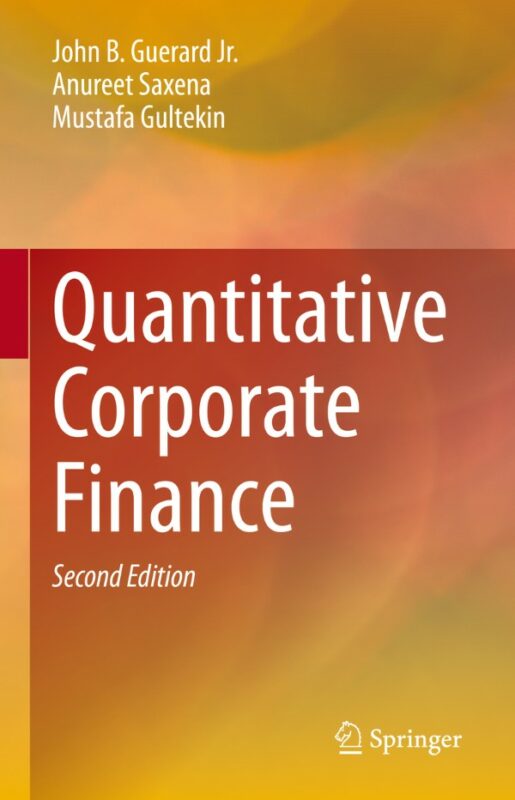 Cover for Quantitative Corporate Finance book