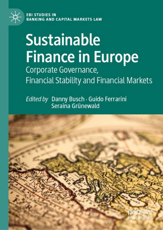 Cover for Sustainable Finance in Europe book