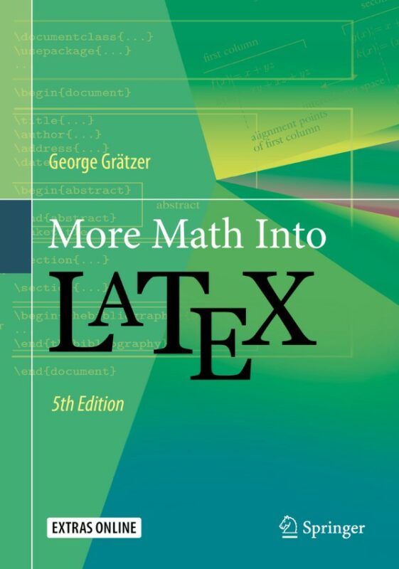 Cover for More Math Into LaTeX book